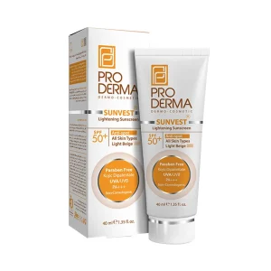 کرم ضد آفتاب و ضد لک پرودرما مدل بژ روشن SPF50