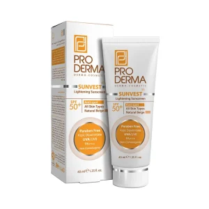 کرم ضد آفتاب و ضد لک پرودرما مدل بژ طبیعی SPF50