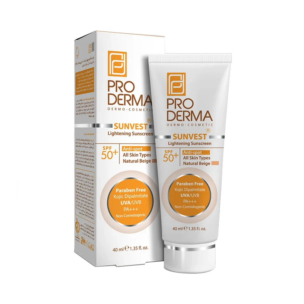 کرم ضد آفتاب و ضد لک پرودرما مدل بژ طبیعی SPF50 1 کرم ضد آفتاب و ضد لک پرودرما مدل بژ طبیعی SPF50